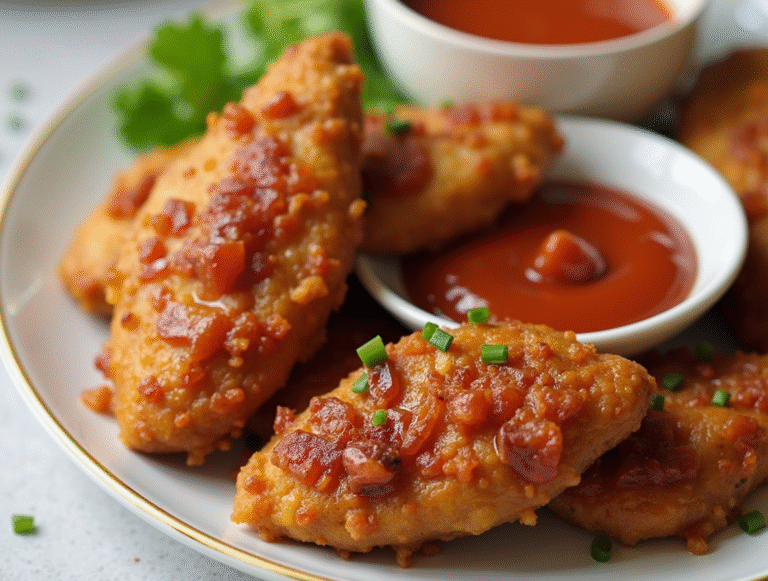 The Secret to Juicy Brown Sugar Bacon Chicken Tenders