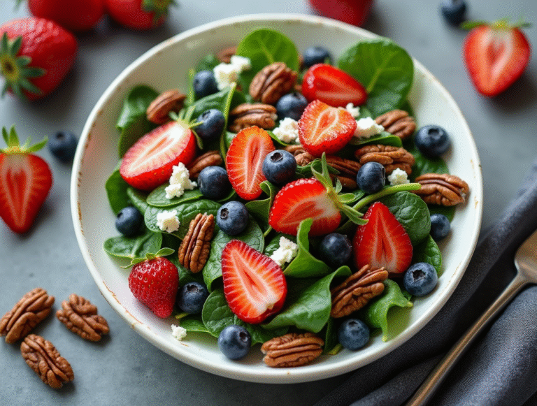 The Perfect Strawberry Spinach Salad with Feta: A 15-Minute Summer Recipe