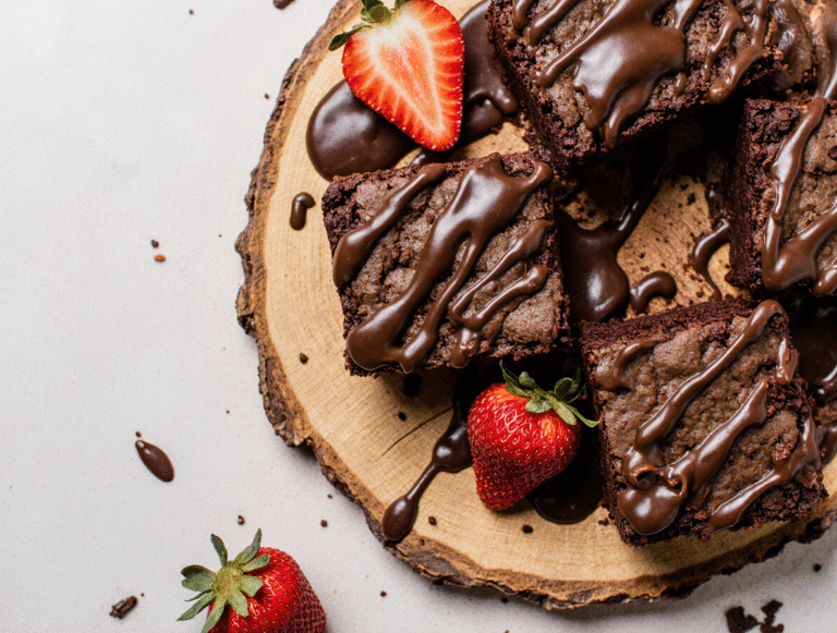 The Secret to Perfect Chocolate Brownies with Strawberries (Easy Recipe)