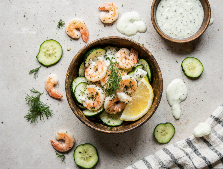 The Perfect Cucumber Salad with Shrimp: A 15-Minute Summer Recipe
