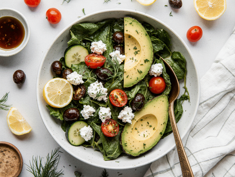 How to Make the Best Greek Salad Recipe: Quick Summer Version with Avocado