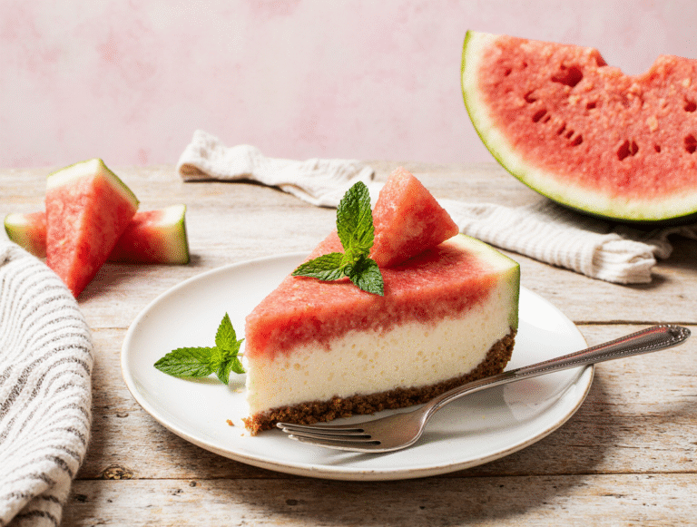 The Secret to Perfect Watermelon Cheesecake (No Oven Needed!)