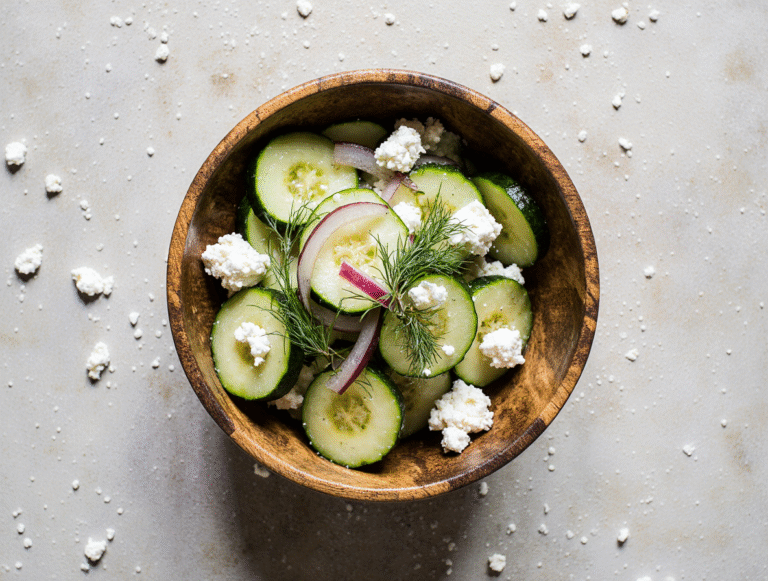 The Secret to Making the Best Cucumber Feta Salad (Tested by a Chef)