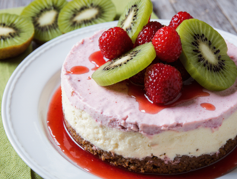 Perfect Strawberry Kiwi Cheesecake: Chef Sara’s Secret Recipe [PDF Download]