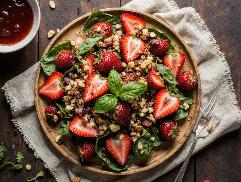 How to Make the Perfect Strawberry Crunch Salad (Sweet & Savory Magic)